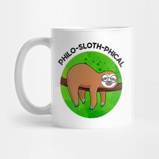 Philo-sloth-phical Funny Animal Sloth Pun Mug